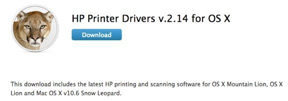 printer driver for mac os x
